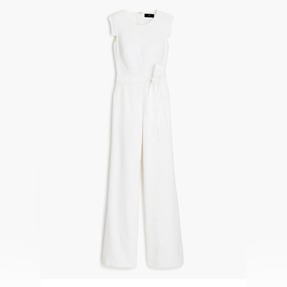 J. Crew white linen resume jumpsuit